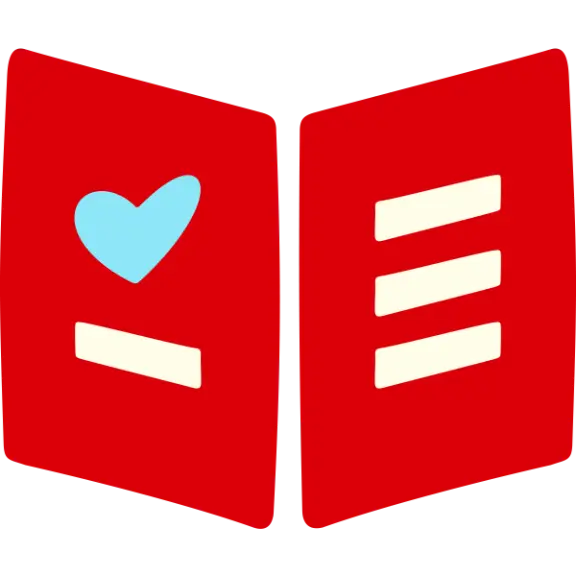 Hand drawn icon of book