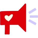 Hand drawn icon of mega phone